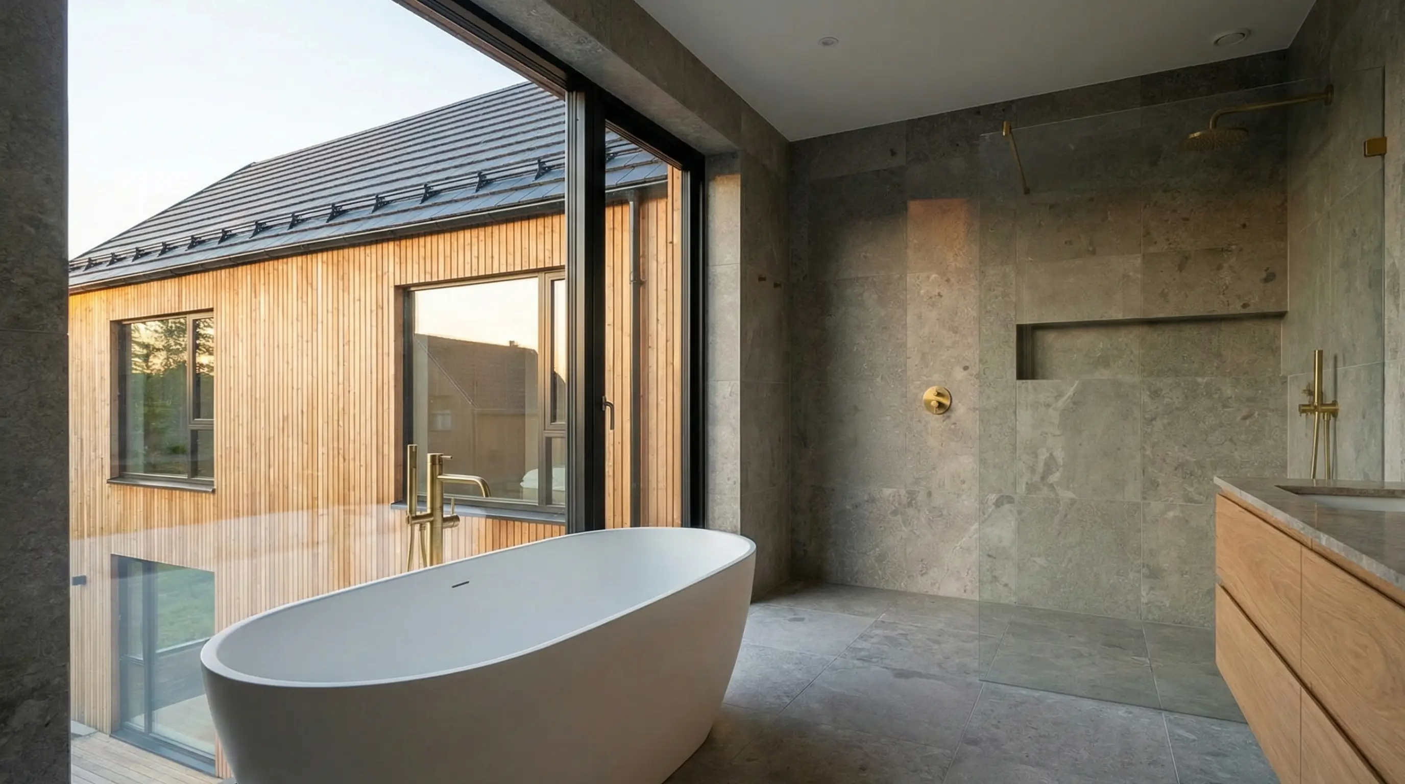 Våtrum, Tak & Fasad